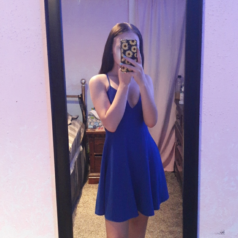Blue Homecoming dress